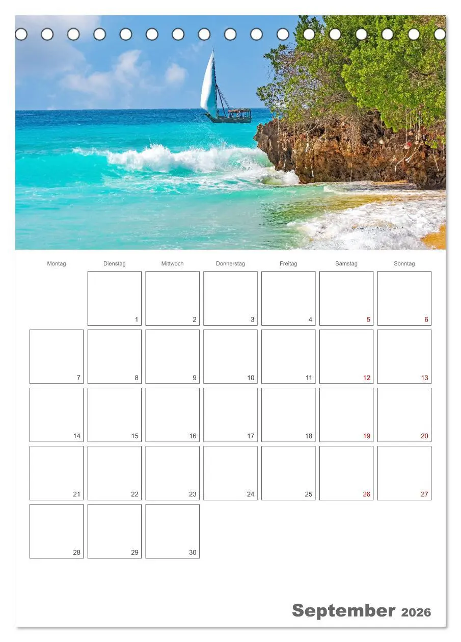 Bild: 9783516321432 | Sansibar - Traumreiseziel (Tischkalender 2026 DIN A5 hoch),...