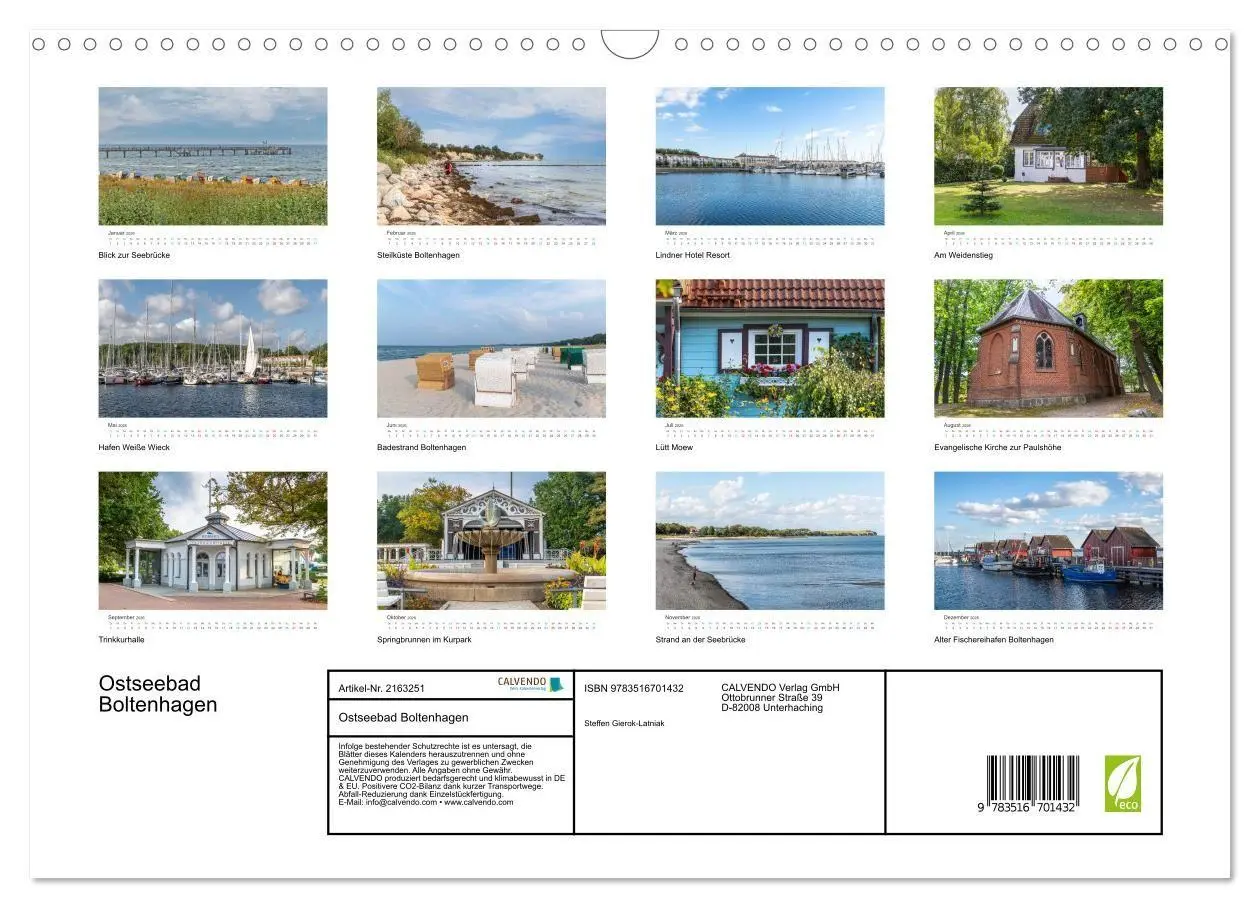 Bild: 9783516701432 | Ostseebad Boltenhagen (Wandkalender 2026 DIN A3 quer), CALVENDO...