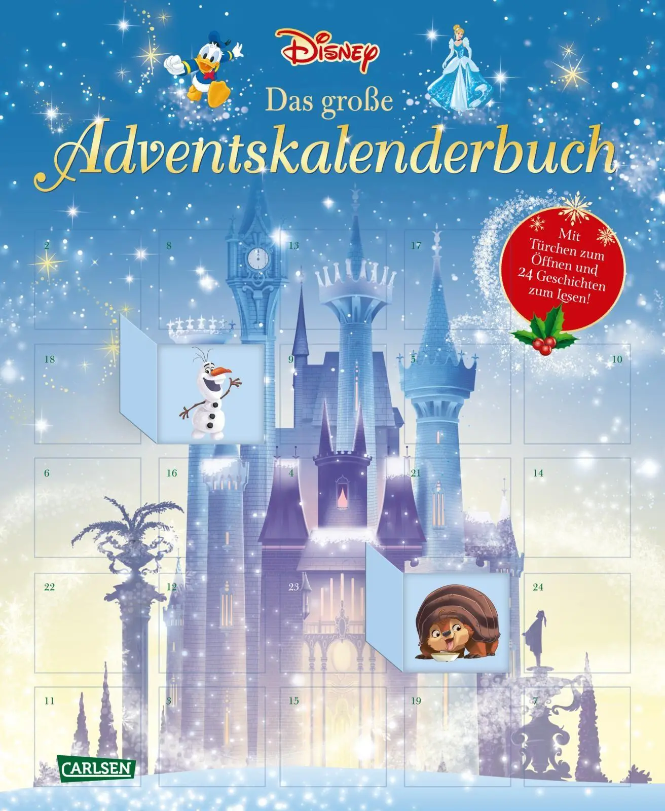 Cover: 9783551281432 | Disney: Das große Disney-Adventskalenderbuch - mit Türchen zum Öffnen