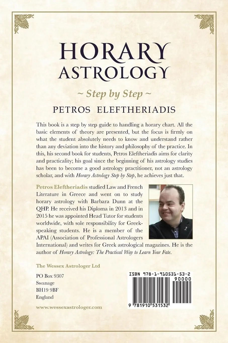 Rückseite: 9781910531532 | Horary Astrology Step by Step | Petros Eleftheriadis | Taschenbuch