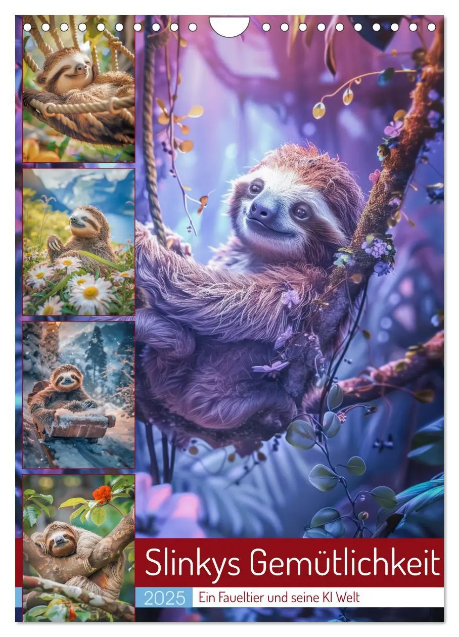 Cover: 9783457151532 | Slinkys Gemütlichkeit (Wandkalender 2025 DIN A4 hoch), CALVENDO...