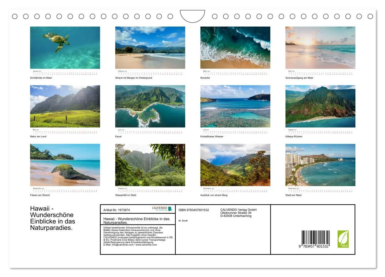 Bild: 9783457601532 | Hawaii - Wunderschöne Einblicke in das Naturparadies. (Wandkalender...