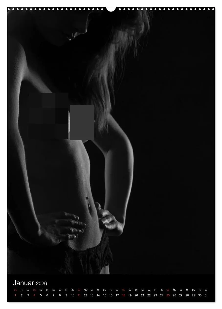 Bild: 9783516481532 | Erotische Silhouetten / CH-Version (Wandkalender 2026 DIN A2 hoch),...