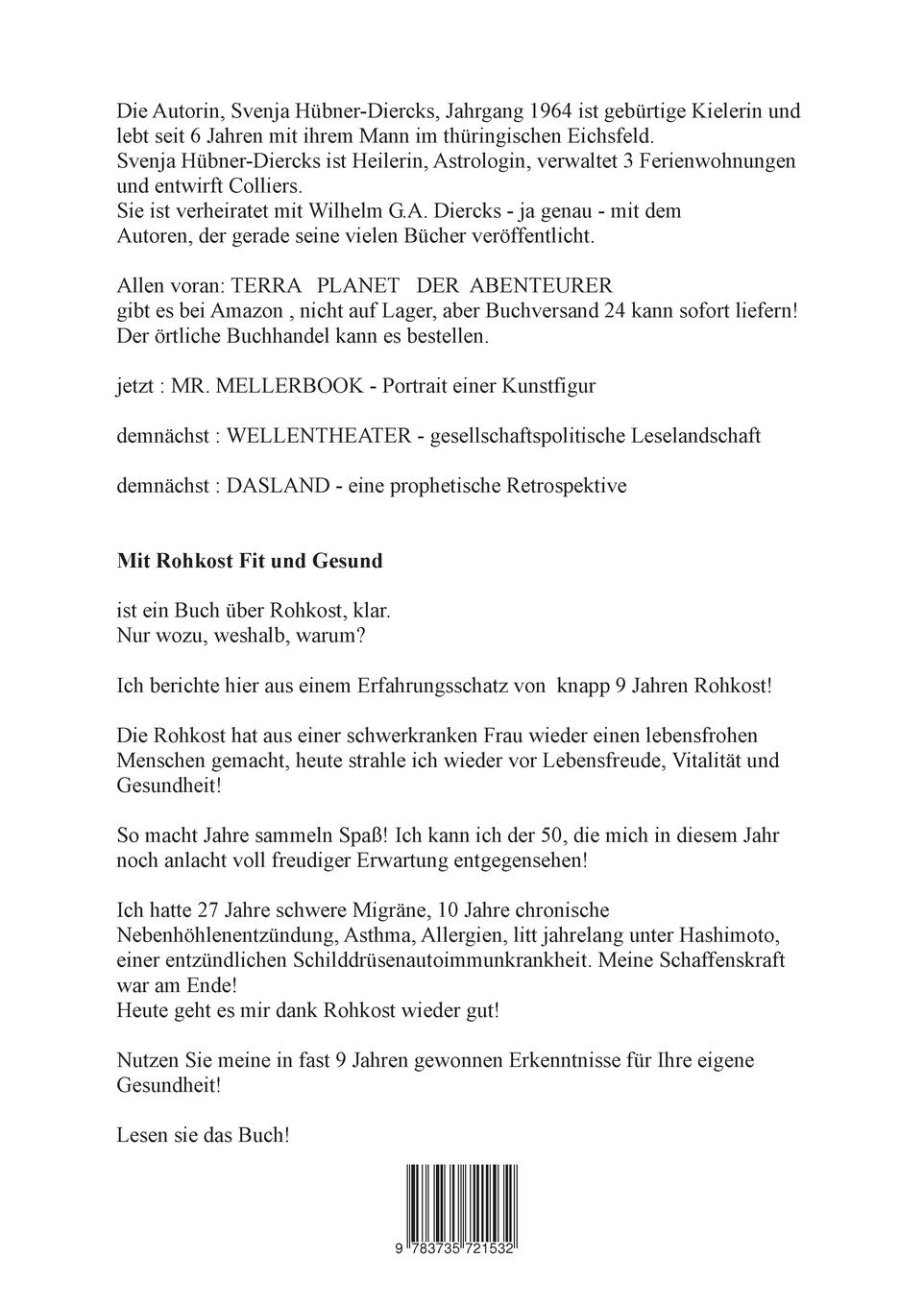 Rückseite: 9783735721532 | Mit Rohkost fit und gesund | Svenja Hübner-Diercks | Taschenbuch