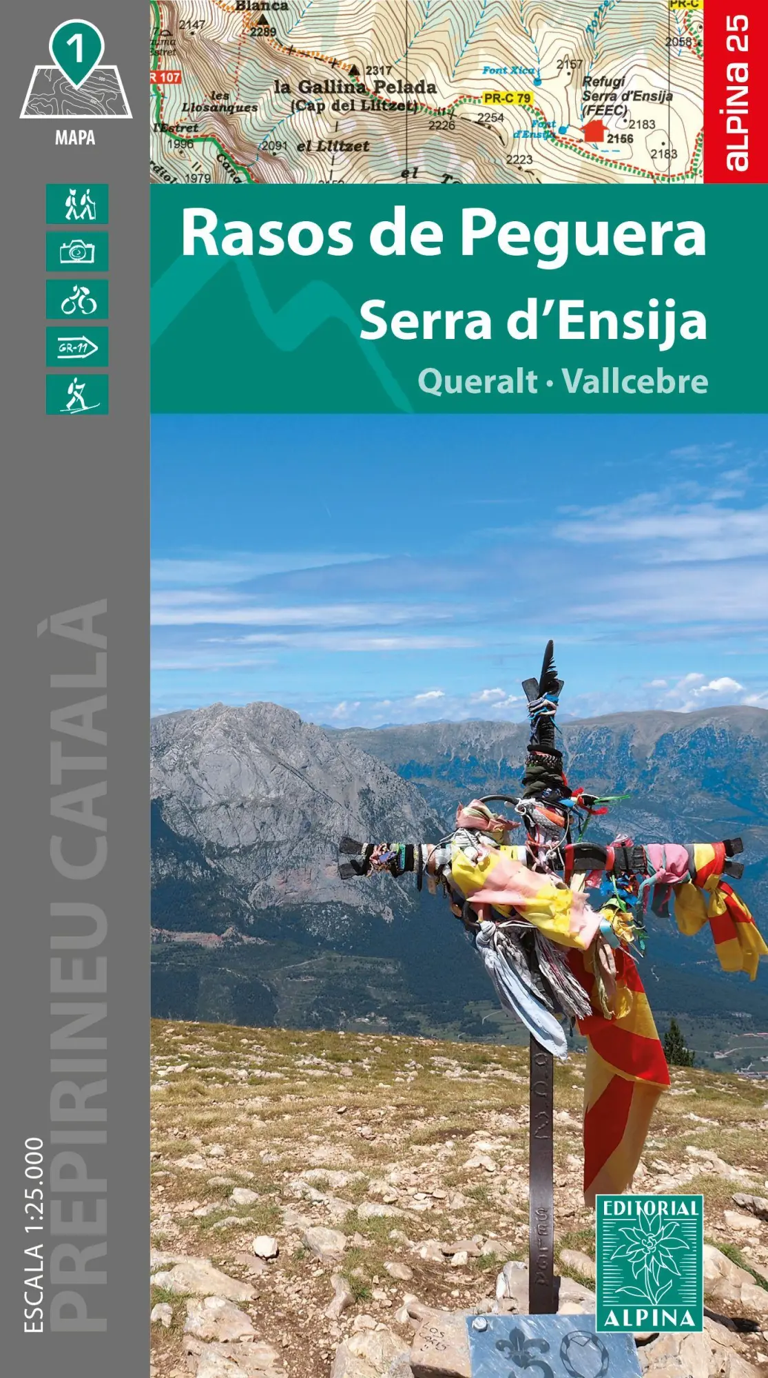 Cover: 9788470111532 | Rasos Peguera | Alpina Editorial Wanderkarte 1:25000 | (Land-)Karte