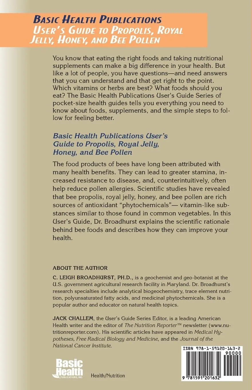 Rückseite: 9781591201632 | User's Guide to Propolis, Royal Jelly, Honey, and Bee Pollen | Buch