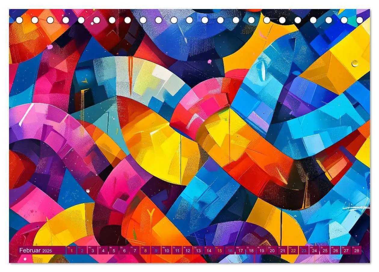 Bild: 9783457141632 | Patchwork - Farben und Formen (Tischkalender 2025 DIN A5 quer),...