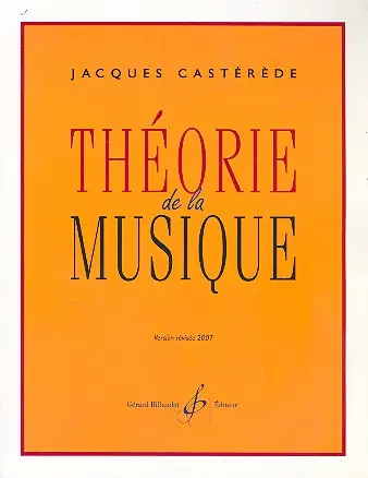 Cover: 9790043061632 | Theorie De La Musique | Jacques Castérède | Buch | Gerard Billaudot