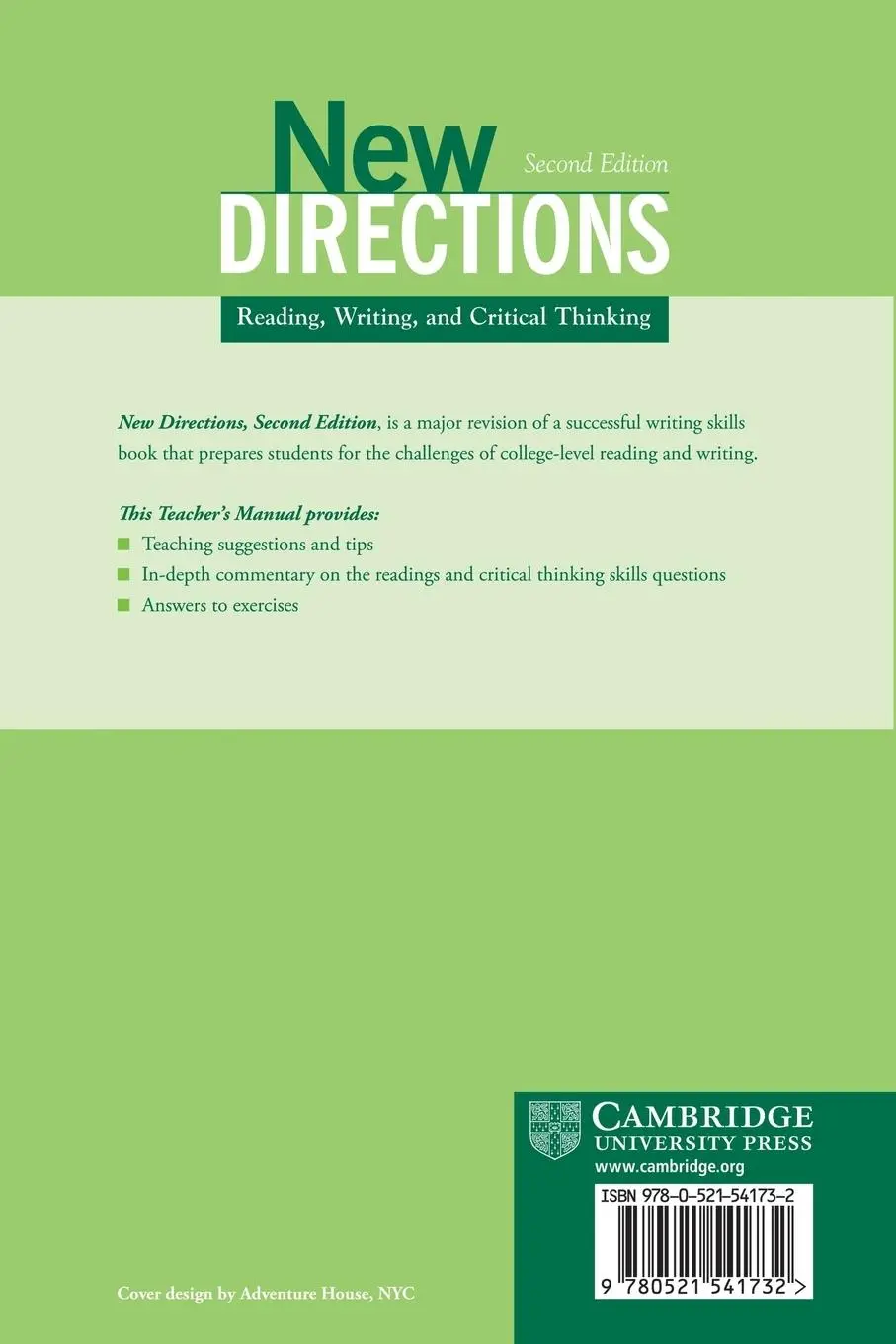 Rückseite: 9780521541732 | New Directions Teacher's Manual | Peter S. Gardner | Taschenbuch