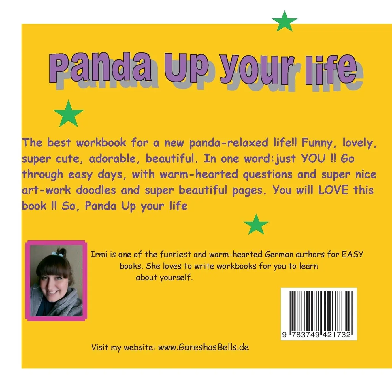 Rückseite: 9783749421732 | Panda up your life | The best workbook for a new panda-relaxed life!!