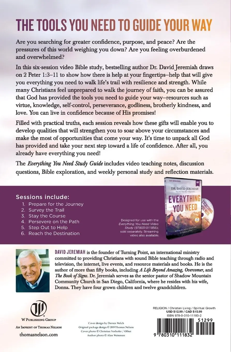 Rückseite: 9780310111832 | Everything You Need Study Guide | David Jeremiah | Taschenbuch | 2020