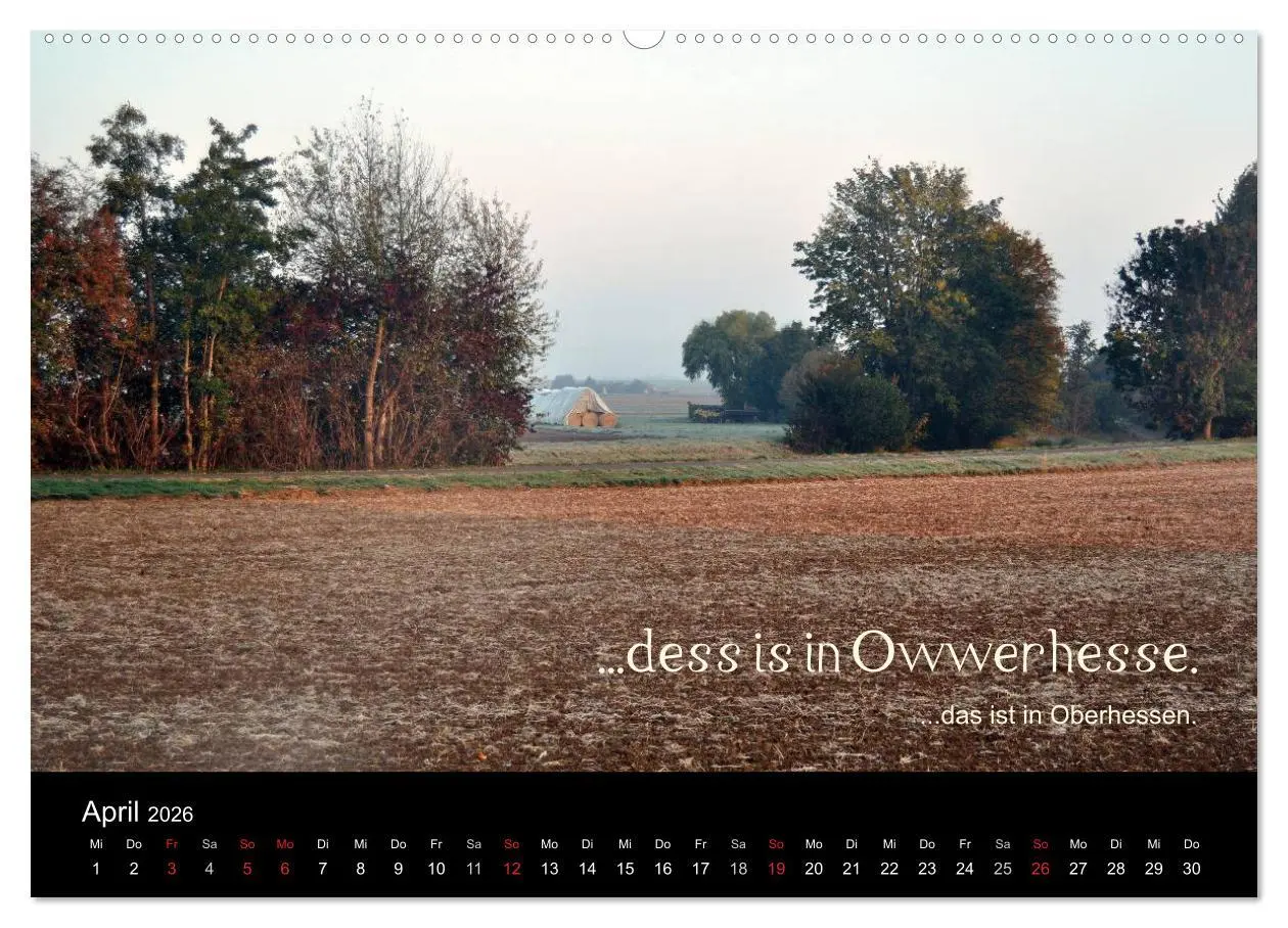 Bild: 9783457981832 | Die Wetterau mit Mundart-Statements (Wandkalender 2026 DIN A2...
