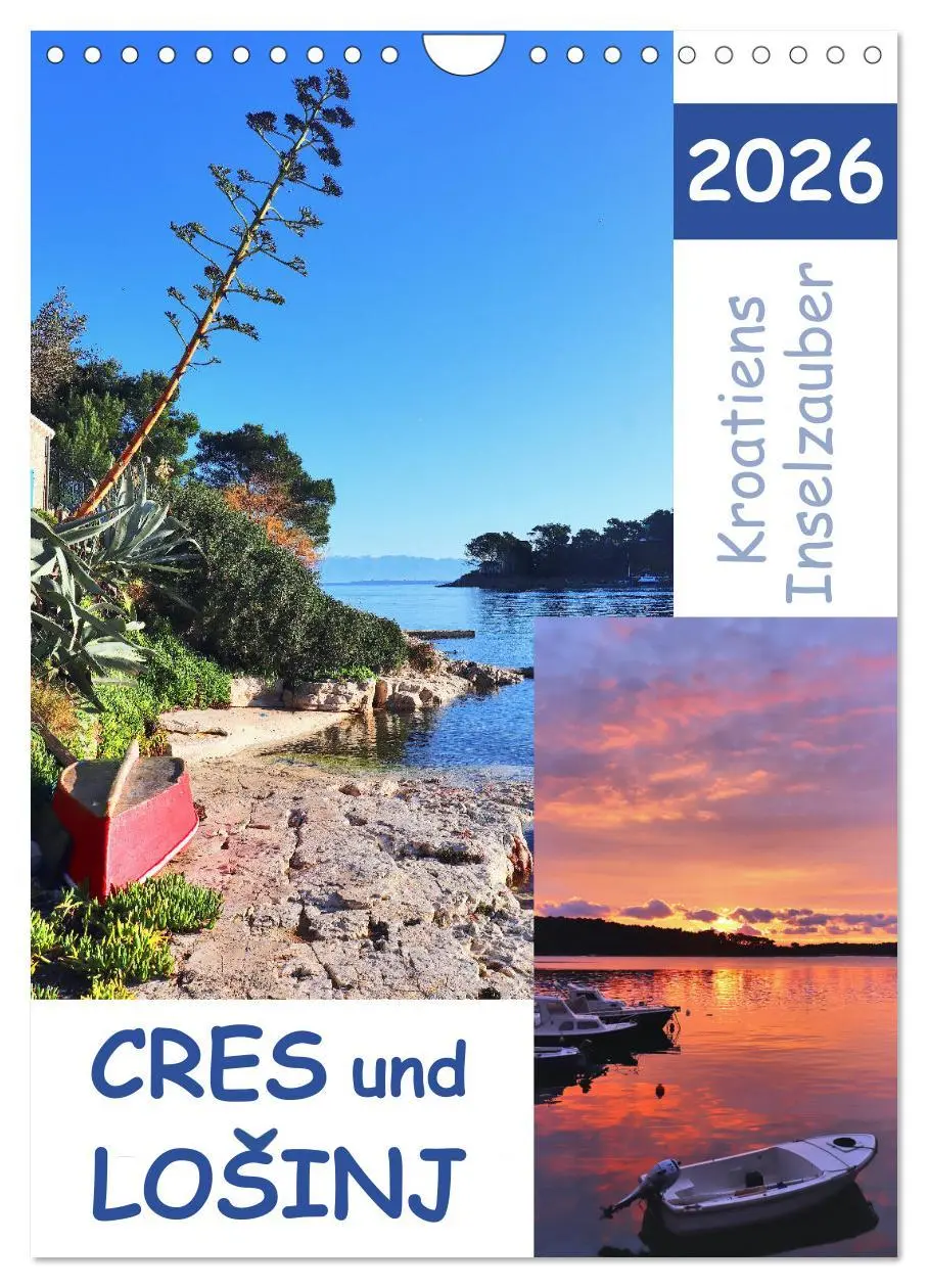 Cover: 9783516381832 | Kroatiens Inselzauber, Cres und Losinj (Wandkalender 2026 DIN A4...