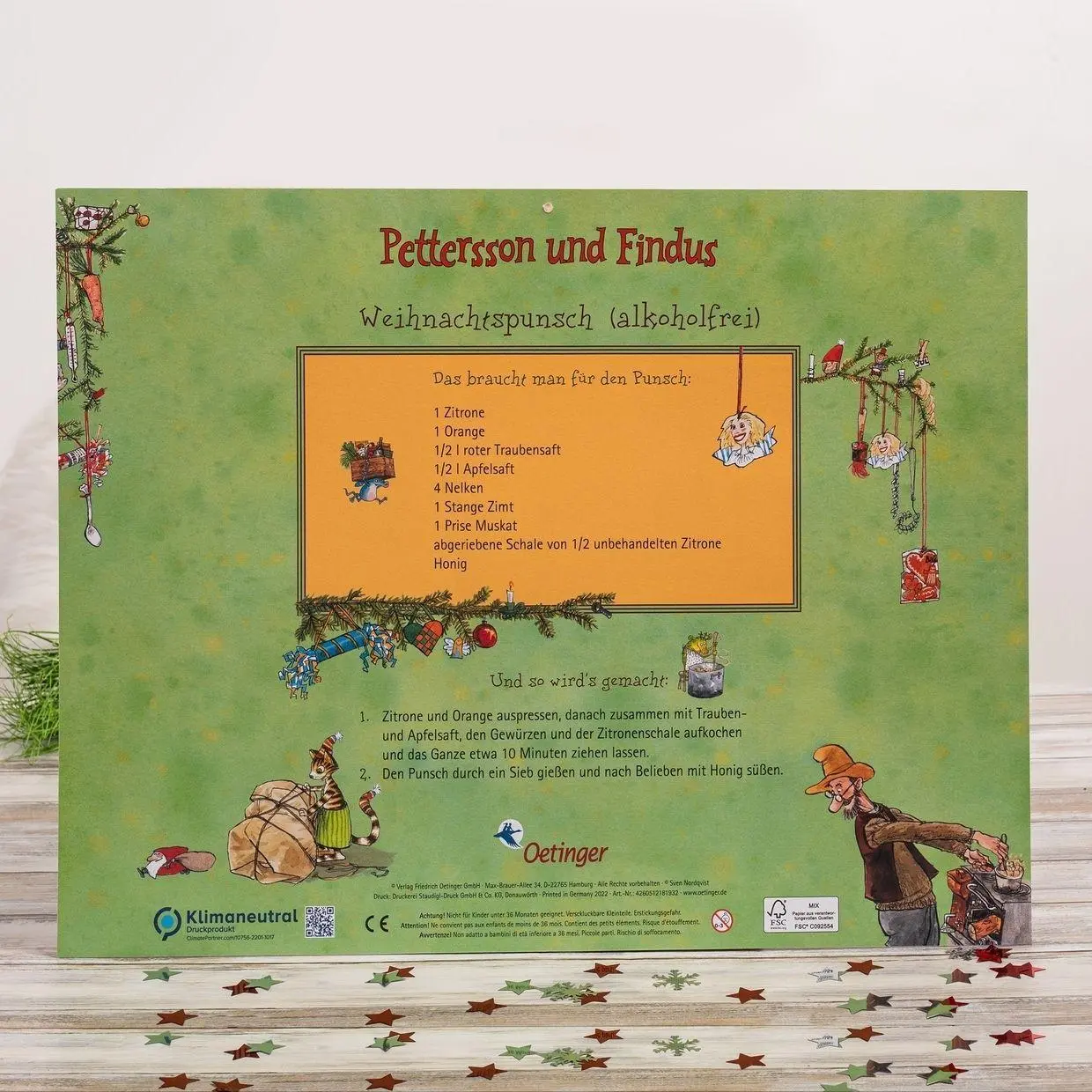 Bild: 4260512181932 | Pettersson und Findus. Adventskalender | Sven Nordqvist | Kalender