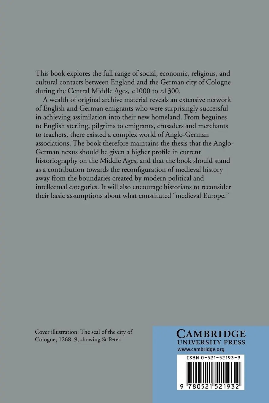 Rückseite: 9780521521932 | Family, Commerce, and Religion in London and Cologne | Huffman | Buch
