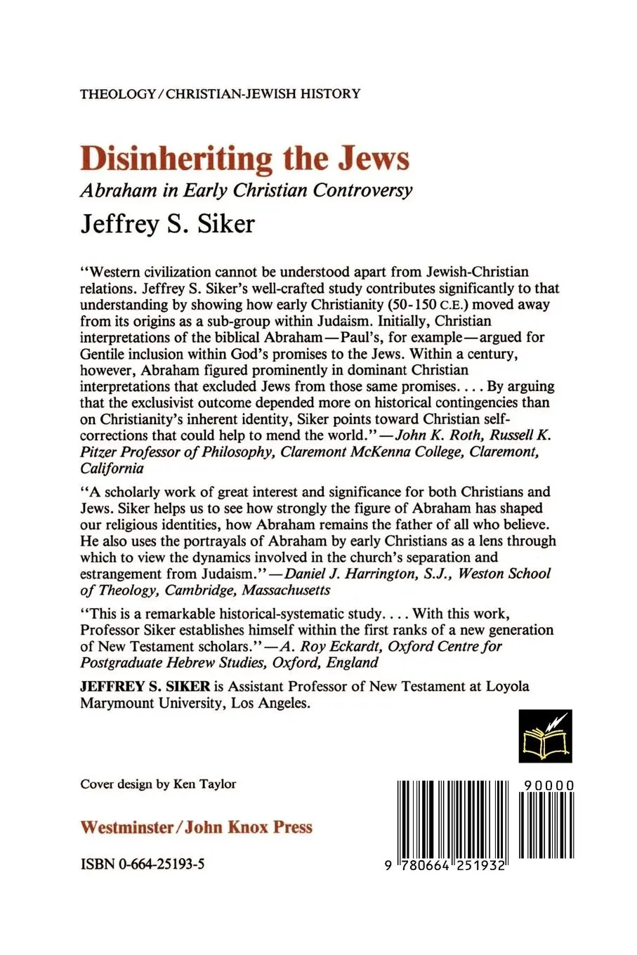 Rückseite: 9780664251932 | Disinheriting the Jews | Abraham in Early Christian Controversy | Buch