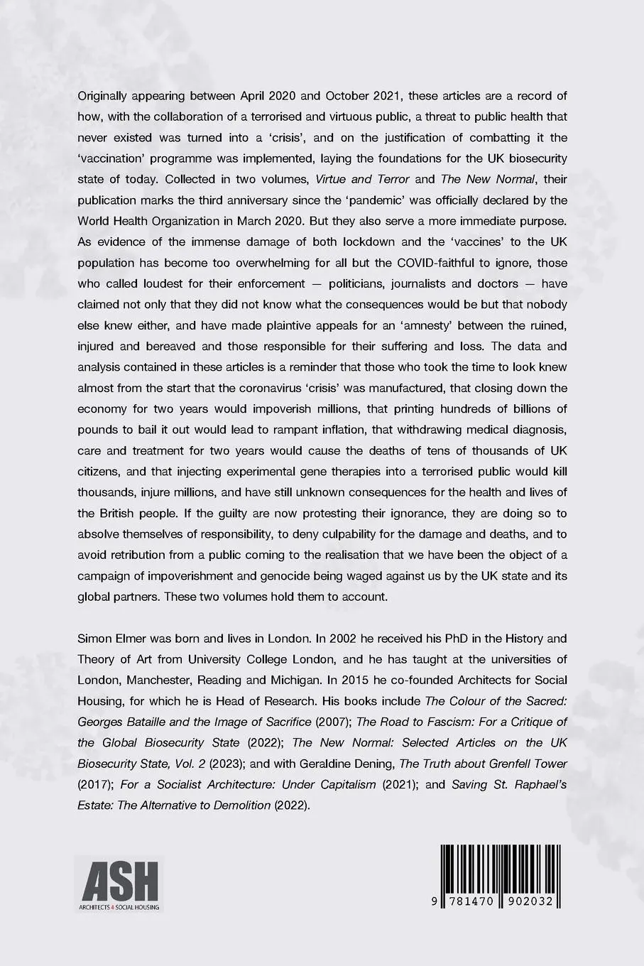 Rückseite: 9781470902032 | Virtue and Terror | Simon Elmer | Taschenbuch | Englisch | 2023