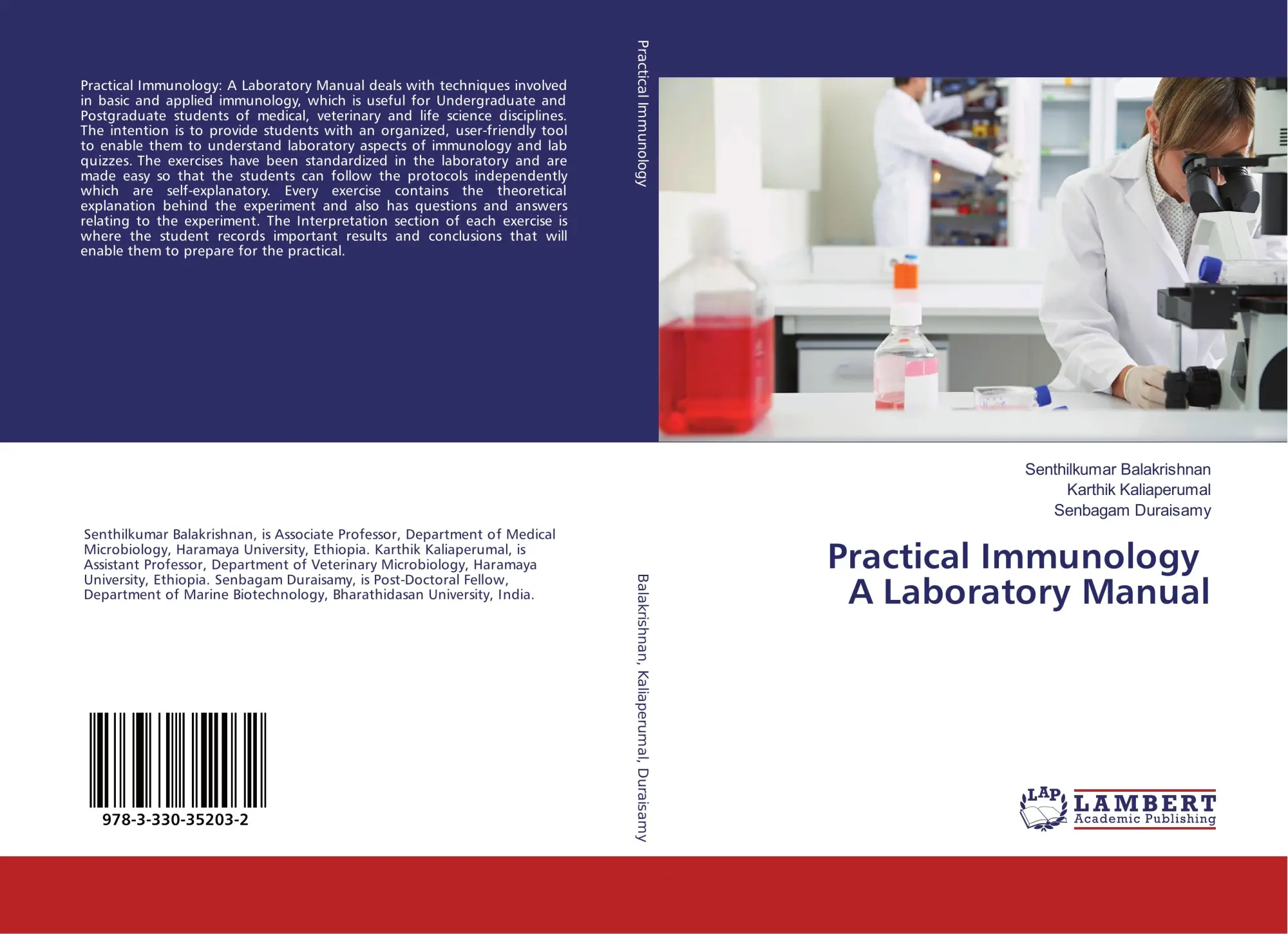 Cover: 9783330352032 | Practical Immunology A Laboratory Manual | Balakrishnan (u. a.) | Buch