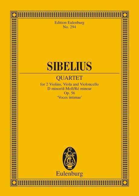 Cover: 9783795762032 | Streichquartett d-Moll | Jean Sibelius | Buch | 56 S. | Deutsch | 1986