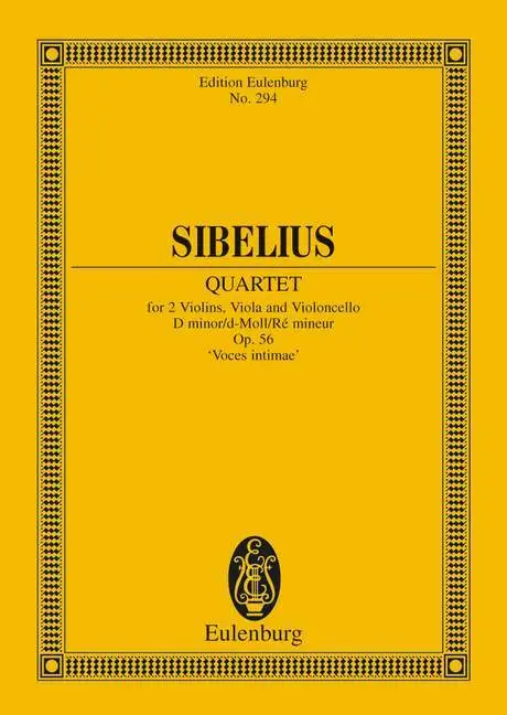 Cover: 9783795762032 | Streichquartett d-Moll | Jean Sibelius | Buch | 56 S. | Deutsch | 1986
