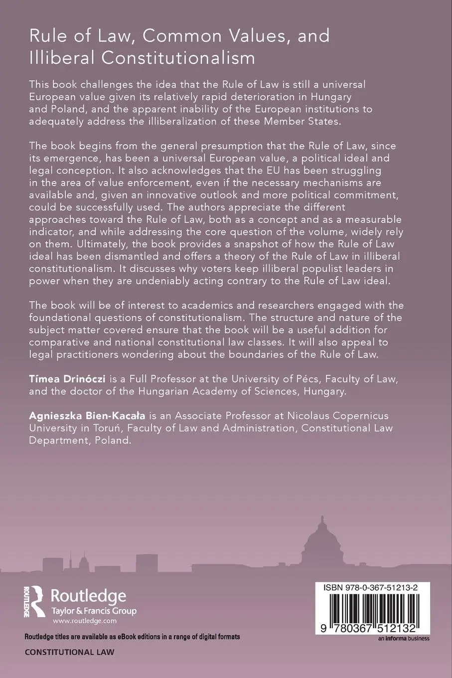 Rückseite: 9780367512132 | Rule of Law, Common Values, and Illiberal Constitutionalism | Buch
