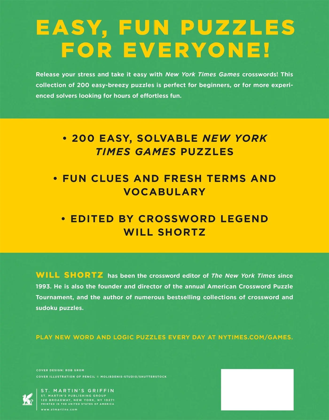 Rückseite: 9781250352132 | New York Times Games Essential Easy Crosswords Volume 2 | Times | Buch