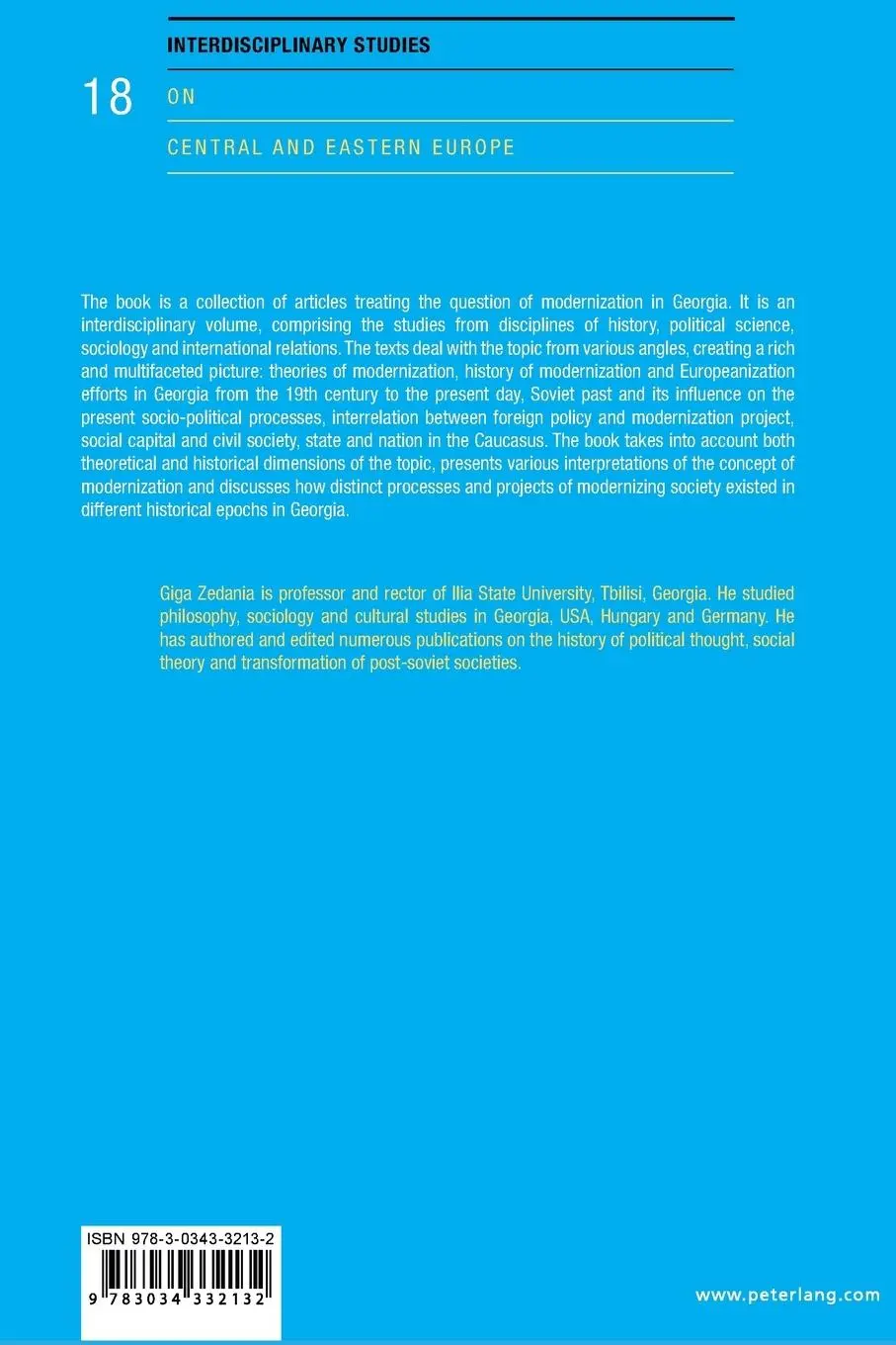 Rückseite: 9783034332132 | Modernization in Georgia | Theories, Discourses and Realities | Buch