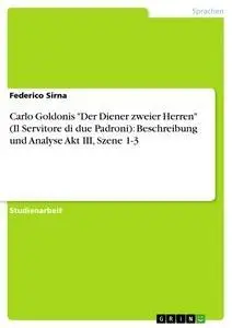 Cover: 9783656602132 | Carlo Goldonis "Der Diener zweier Herren" (Il Servitore di due...