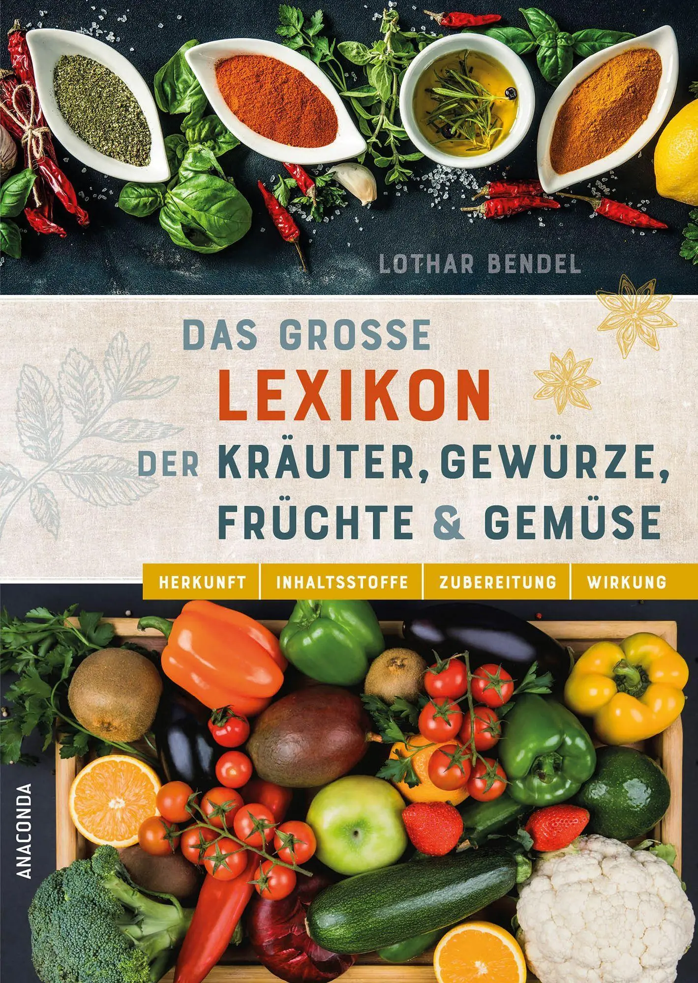Cover: 9783730612132 | Das große Lexikon der Kräuter, Gewürze, Früchte und Gemüse -...