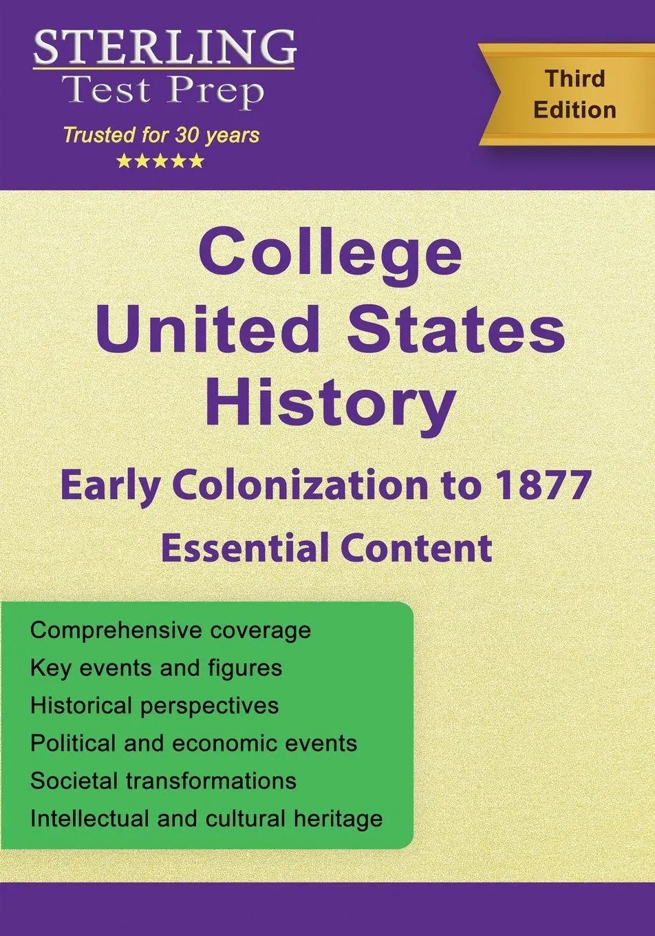 Cover: 9798885572132 | College United States History (Early Colonization to 1877) | Prep
