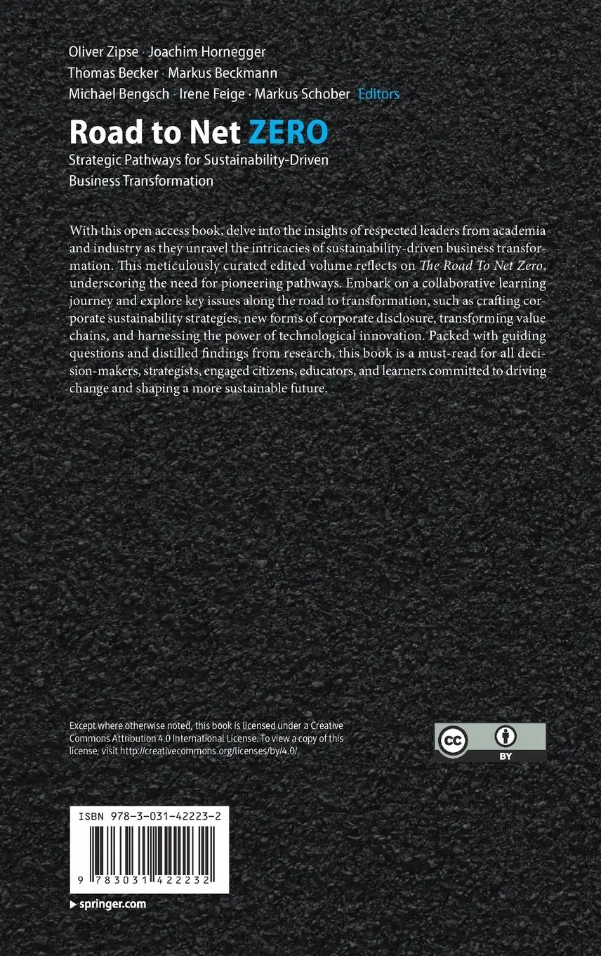 Rückseite: 9783031422232 | Road to Net Zero | Oliver Zipse (u. a.) | Buch | xxviii | Englisch
