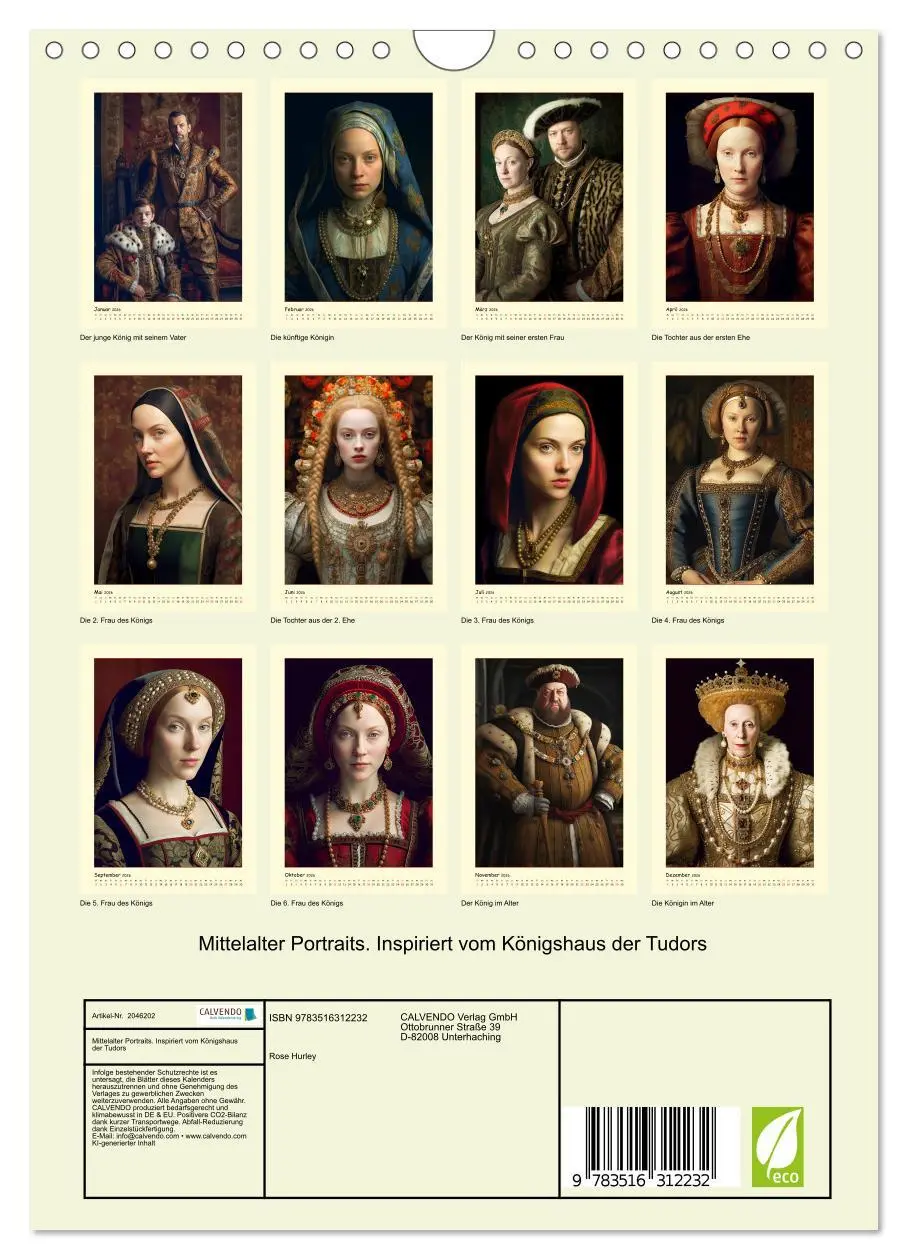 Bild: 9783516312232 | Mittelalter Portraits. Inspiriert vom Königshaus der Tudors...