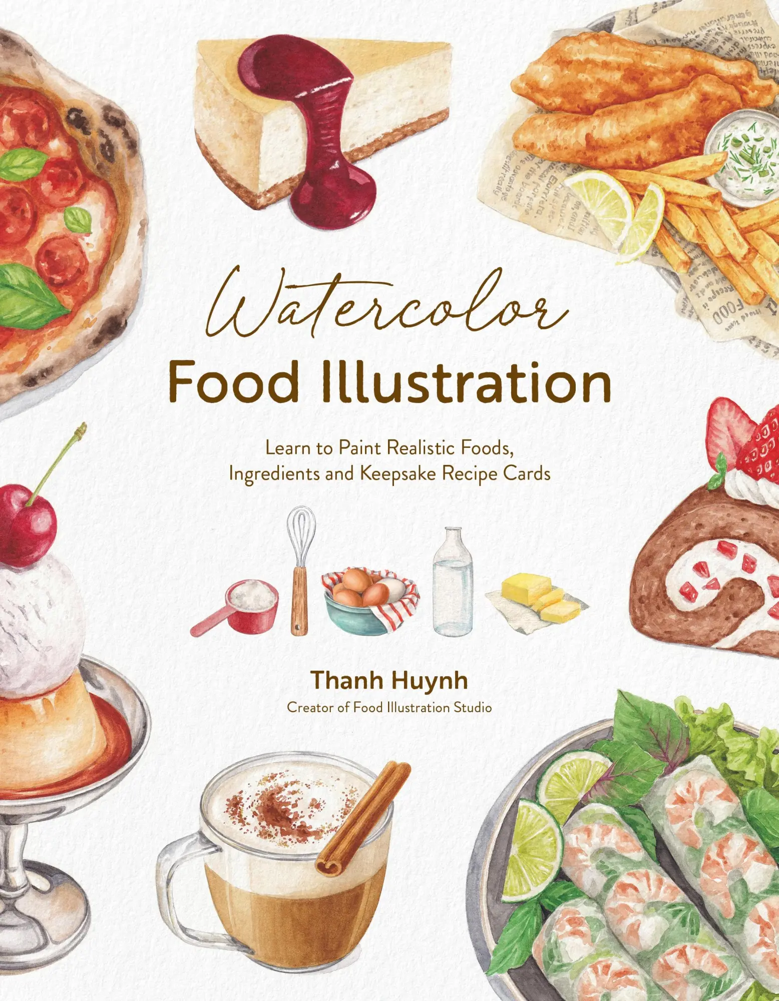 Cover: 9798890032232 | Watercolor Food Illustration | Thanh Huynh | Taschenbuch | Englisch