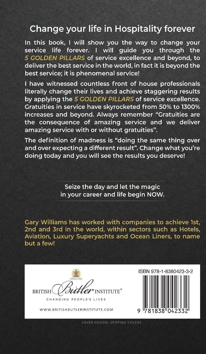 Rückseite: 9781838042332 | Excellence | The empirical 5 Golden Pillars of Life in Service | Buch