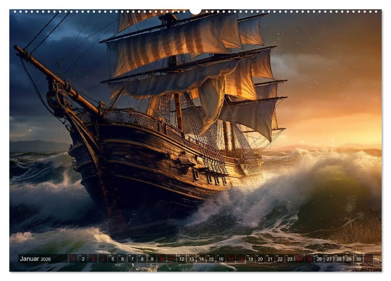 Bild: 9783457522332 | Stürme, Wellen und Piraten (hochwertiger Premium Wandkalender 2026...