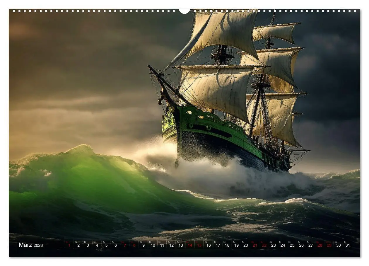 Bild: 9783457522332 | Stürme, Wellen und Piraten (hochwertiger Premium Wandkalender 2026...