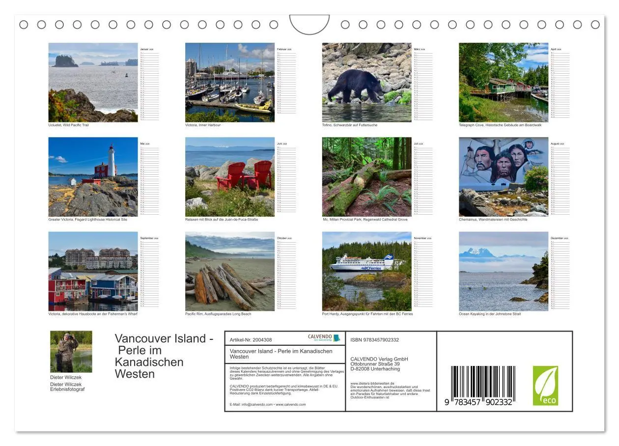 Bild: 9783457902332 | Vancouver Island - Perle im Kanadischen Westen (Wandkalender 2026...