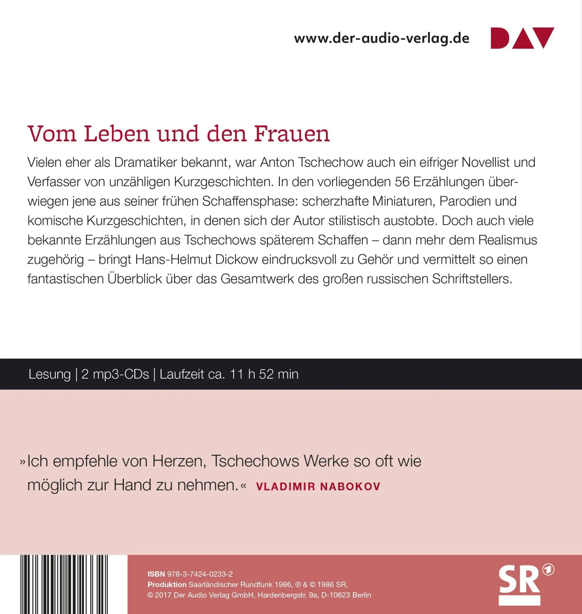 Rückseite: 9783742402332 | Erzählungen | Anton Tschechow | MP3 | Deutsch | 2017
