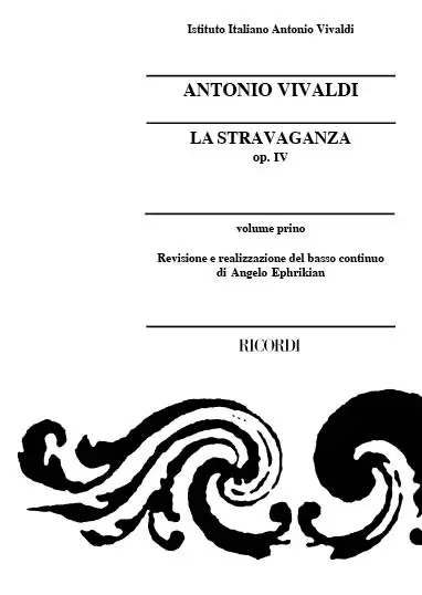 Cover: 9790041912332 | Concerto Per Violino, Archi e BC 'La Stravaganza' | Antonio Vivaldi