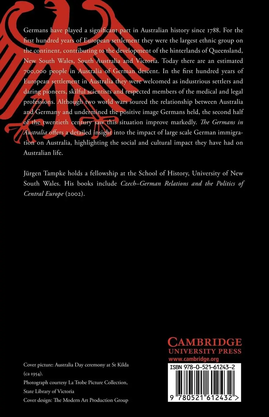 Rückseite: 9780521612432 | The Germans in Australia | Jurgen Tampke | Taschenbuch | Englisch