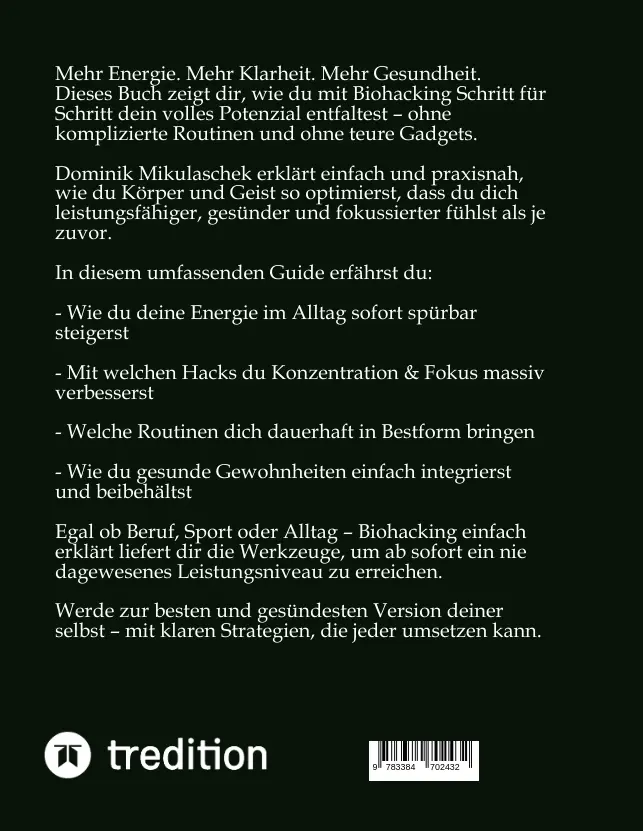 Bild: 9783384702432 | Biohacking einfach erklärt | Dominik Mikulaschek | Taschenbuch | 2025