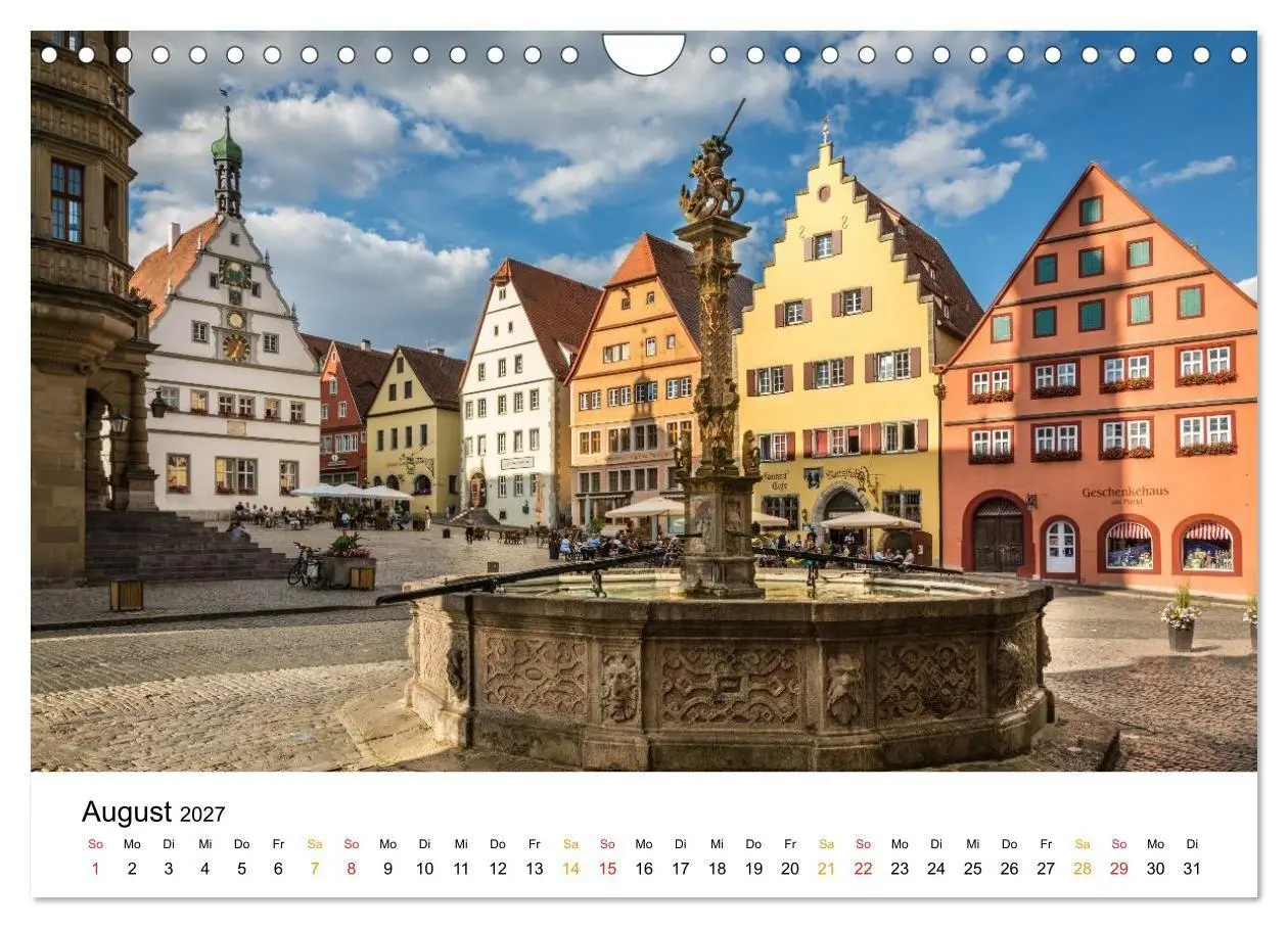 Bild: 9783594372432 | Unterwegs auf der Romantischen Strasse (Wandkalender 2027 DIN A4...