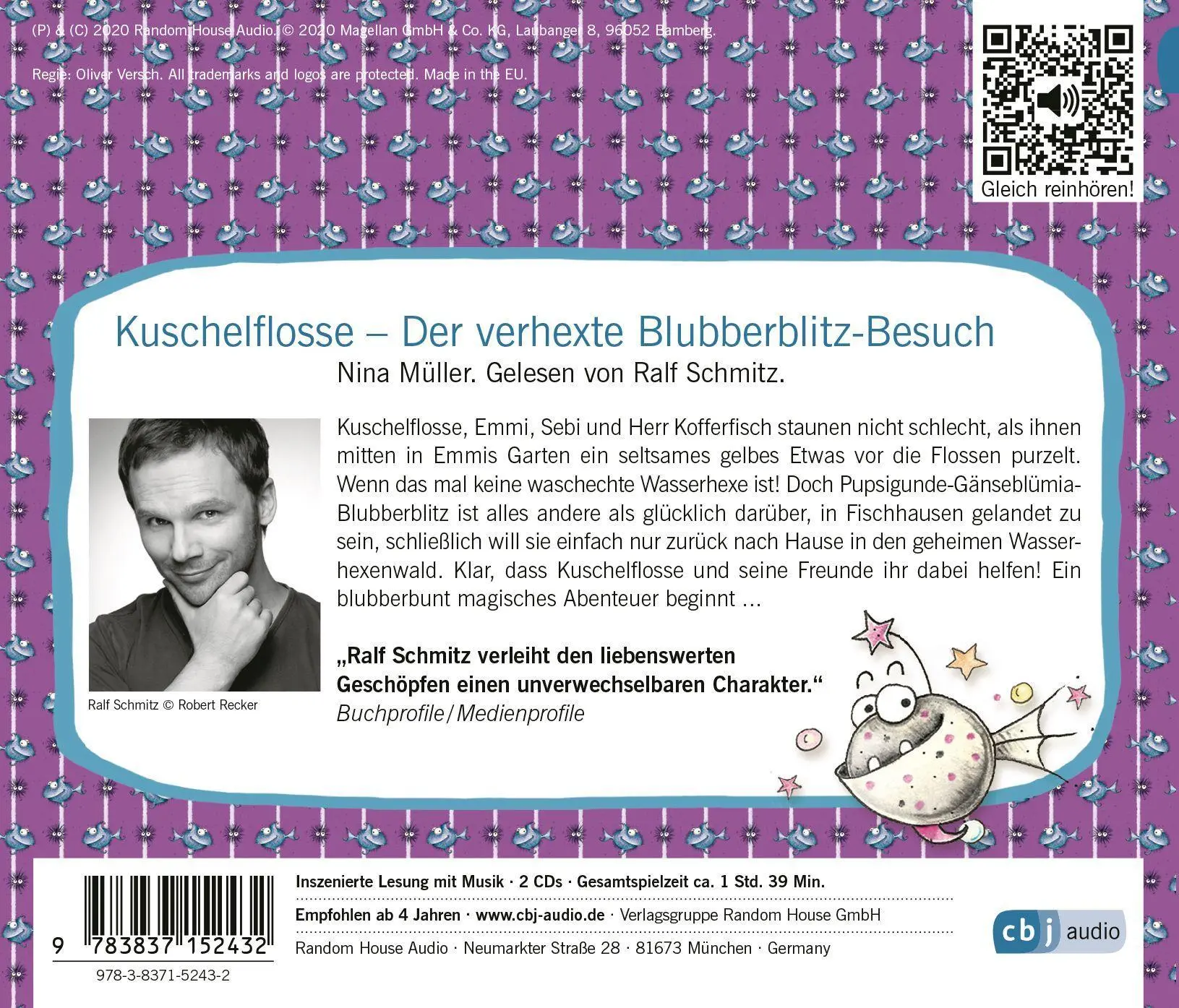 Bild: 9783837152432 | Kuschelflosse 06. Der verhexte Blubberblitz-Besuch | Nina Müller | CD