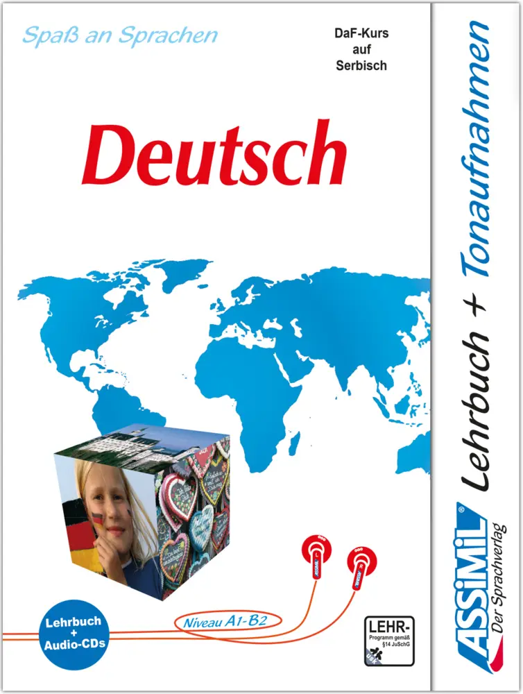Cover: 9783896252432 | ASSiMiL Deutsch - DaF-Kurs auf Serbisch, Lehrbuch + 4 Audio-CDs | GmbH