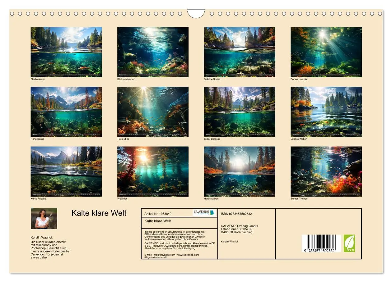 Bild: 9783457502532 | Kalte klare Welt (Wandkalender 2026 DIN A3 quer), CALVENDO...