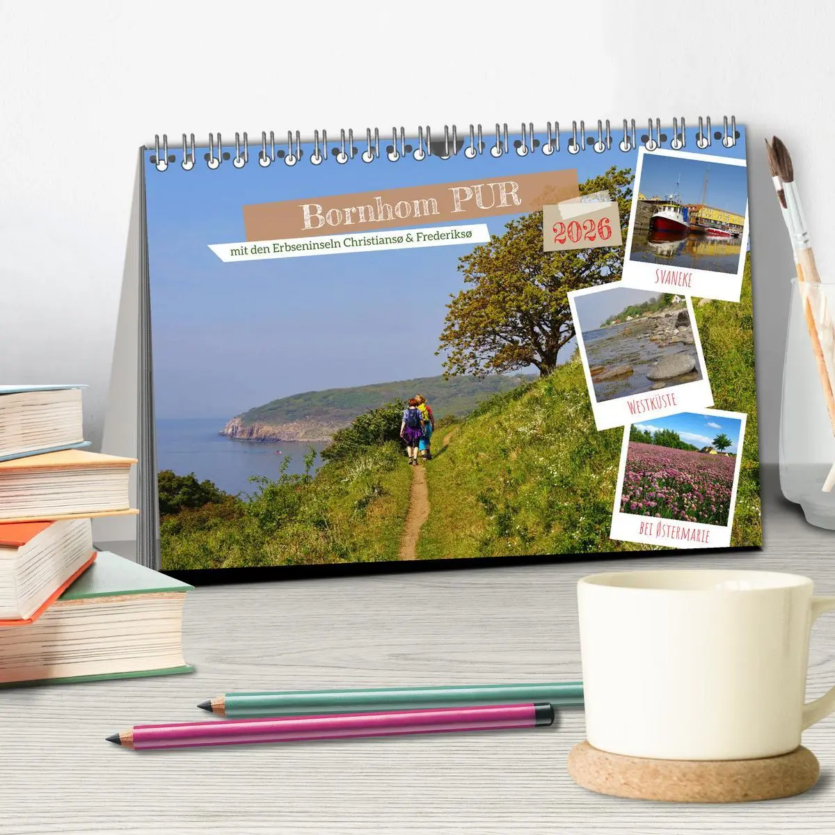 Bild: 9783516212532 | Bornholm Pur (Tischkalender 2026 DIN A5 quer), CALVENDO Monatskalender