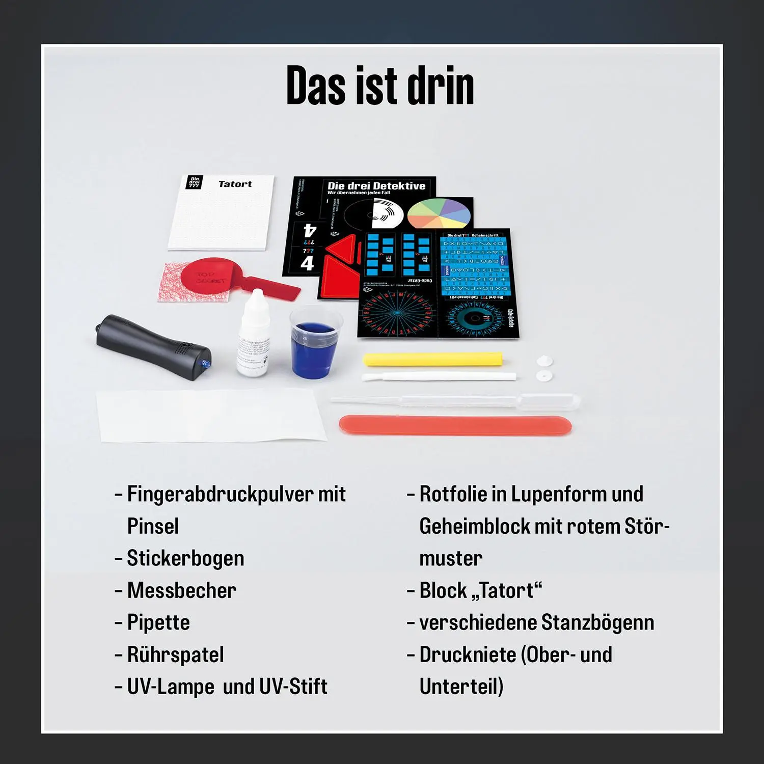 Bild: 4002051632632 | Die drei ??? Detektiv-Ausrüstung | Detektiv-Set | Spiel | 632632
