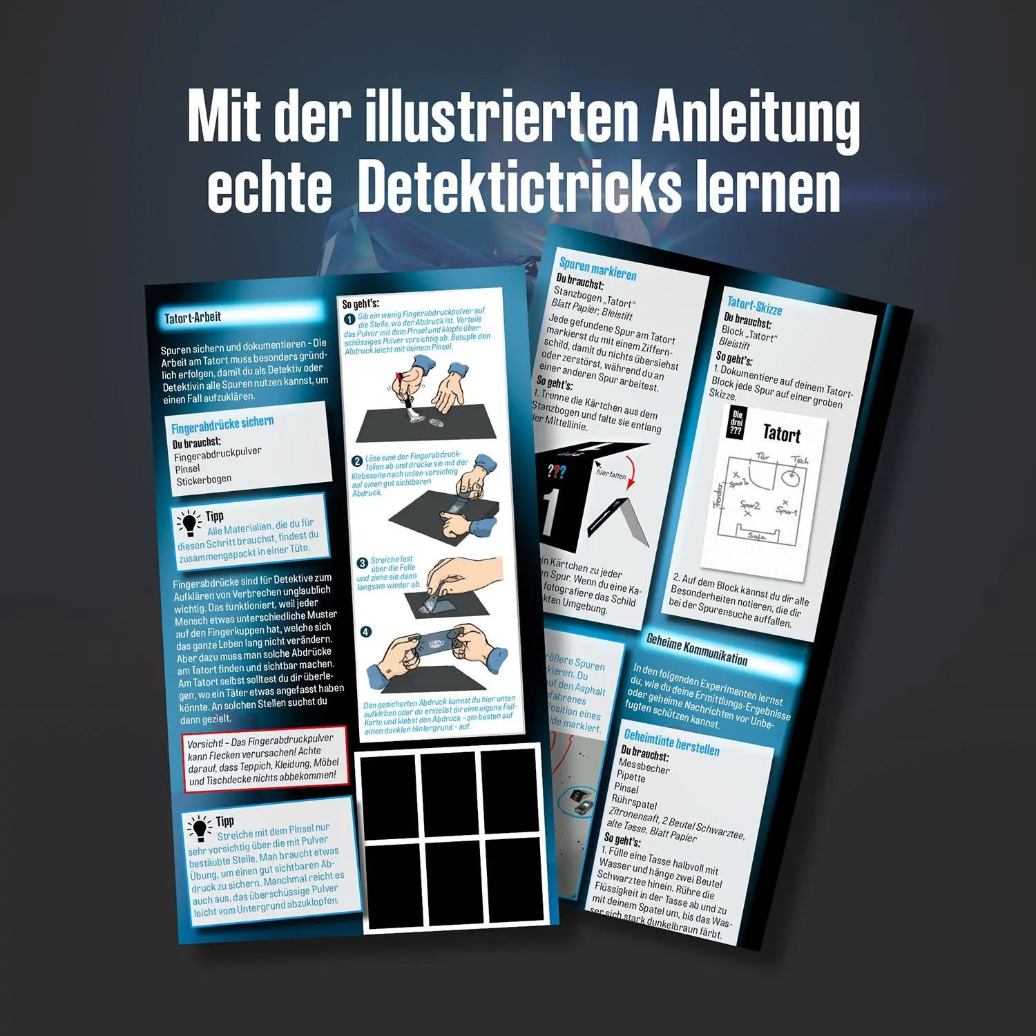 Bild: 4002051632632 | Die drei ??? Detektiv-Ausrüstung | Detektiv-Set | Spiel | 632632
