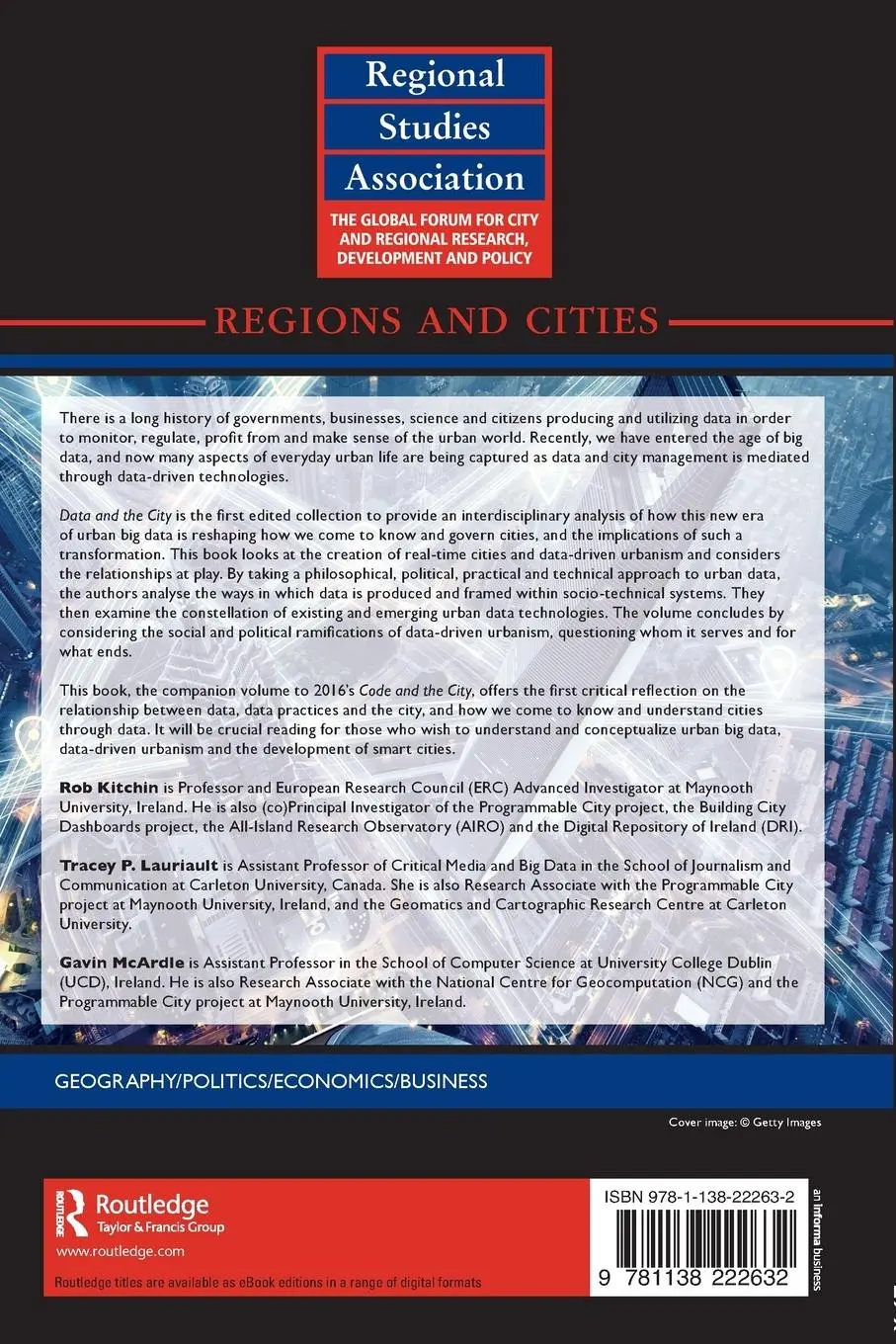 Rückseite: 9781138222632 | Data and the City | Rob Kitchin (u. a.) | Taschenbuch | Englisch