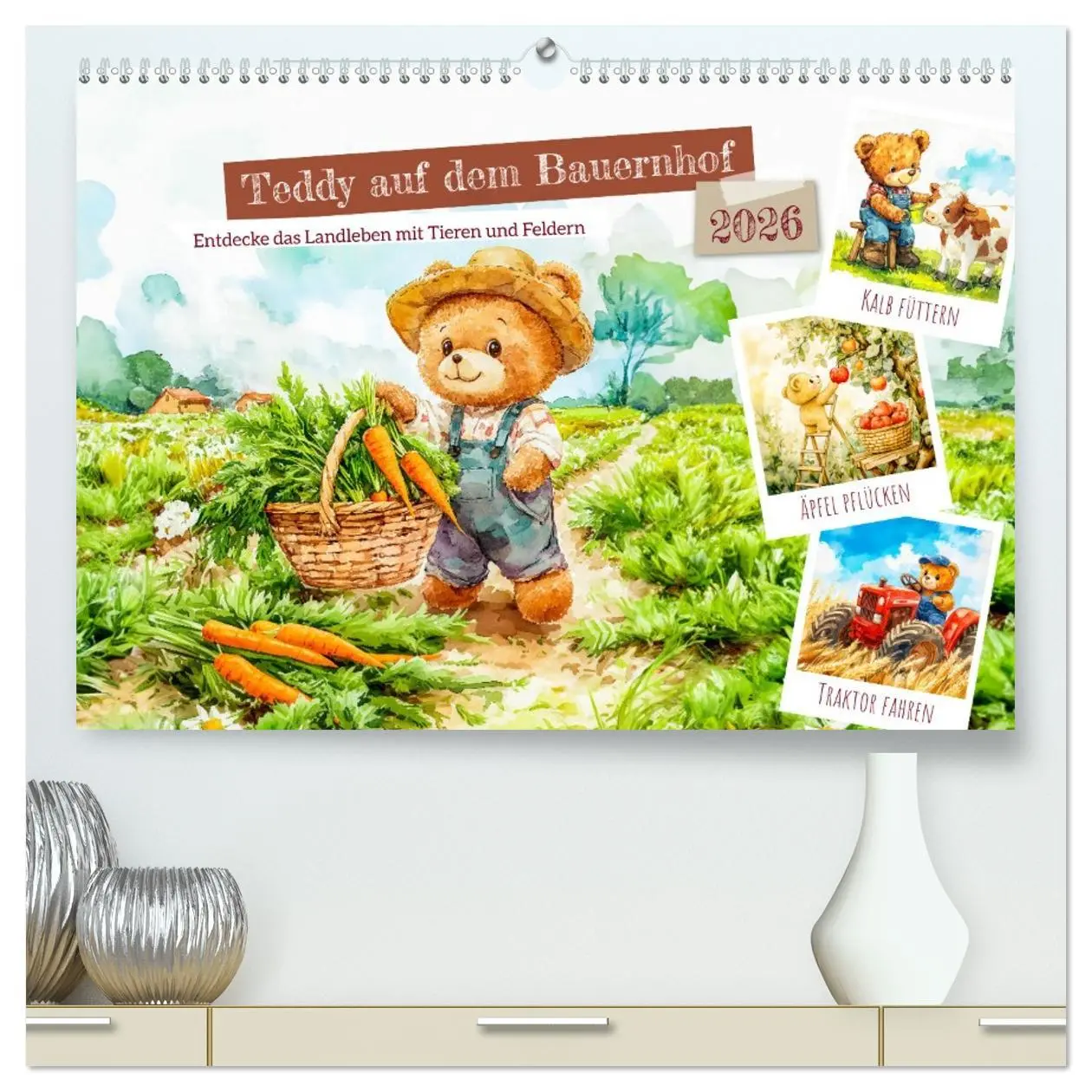 Cover: 9783457352632 | Teddy auf dem Bauernhof - Entdecke das Landleben mit Tieren und...